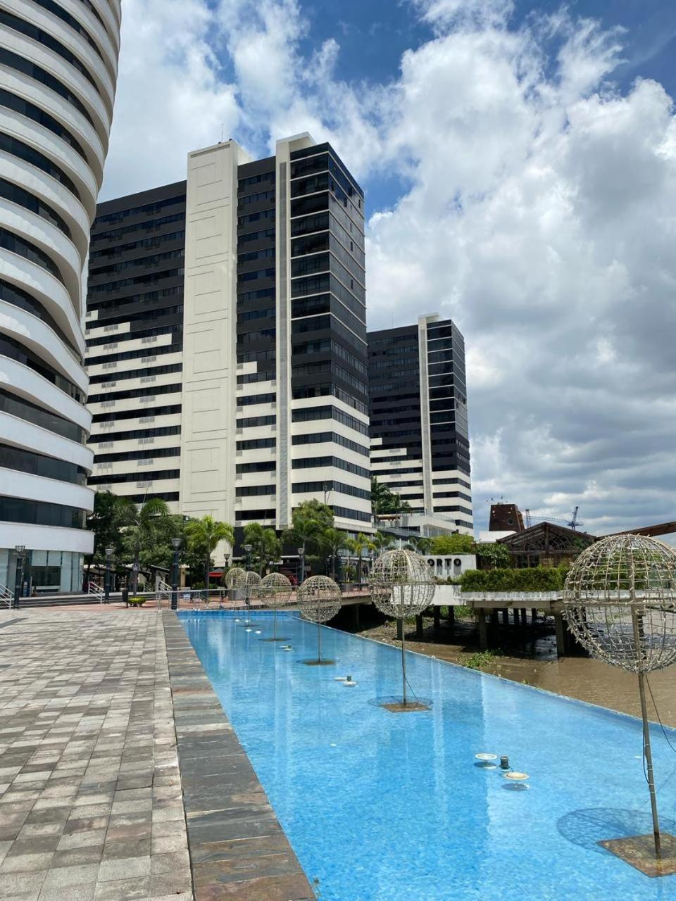 Puerto Santa Ana, Torres Bellini, 2 Dormitorios, Parqueo Guayaquil Exterior photo
